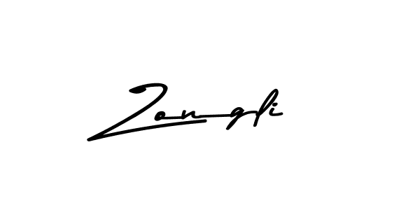 Create a beautiful signature design for name Zongli. With this signature (Asem Kandis PERSONAL USE) fonts, you can make a handwritten signature for free. Zongli signature style 9 images and pictures png