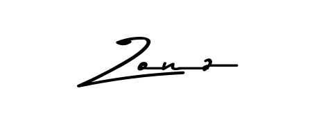 A stylish, flowing autograph style designed for name Zonz using Asem Kandis PERSONAL USE typography. Perfect for digital creative projects. Zonz signature style 9 images and pictures png