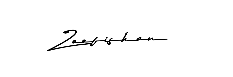 How to make Zoofishan name signature. Use Asem Kandis PERSONAL USE style for creating short signs online. This is the latest handwritten sign. Zoofishan signature style 9 images and pictures png