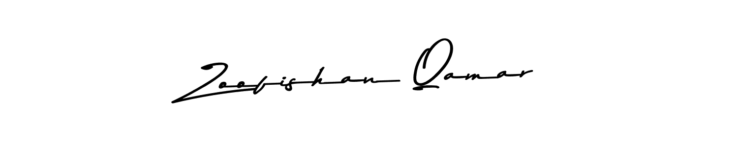 How to make Zoofishan Qamar signature? Asem Kandis PERSONAL USE is a professional autograph style. Create handwritten signature for Zoofishan Qamar name. Zoofishan Qamar signature style 9 images and pictures png