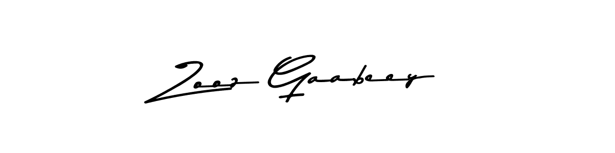 How to make Zooz Gaabeey signature? Asem Kandis PERSONAL USE is a professional autograph style. Create handwritten signature for Zooz Gaabeey name. Zooz Gaabeey signature style 9 images and pictures png