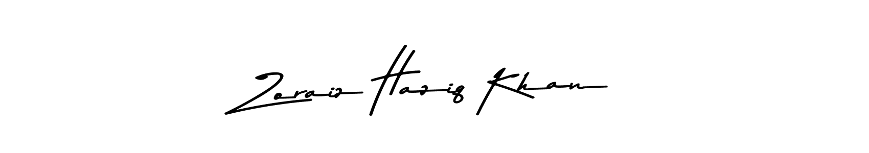 Make a beautiful signature design for name Zoraiz Haziq Khan. Use this online signature maker to create a handwritten signature for free. Zoraiz Haziq Khan signature style 9 images and pictures png