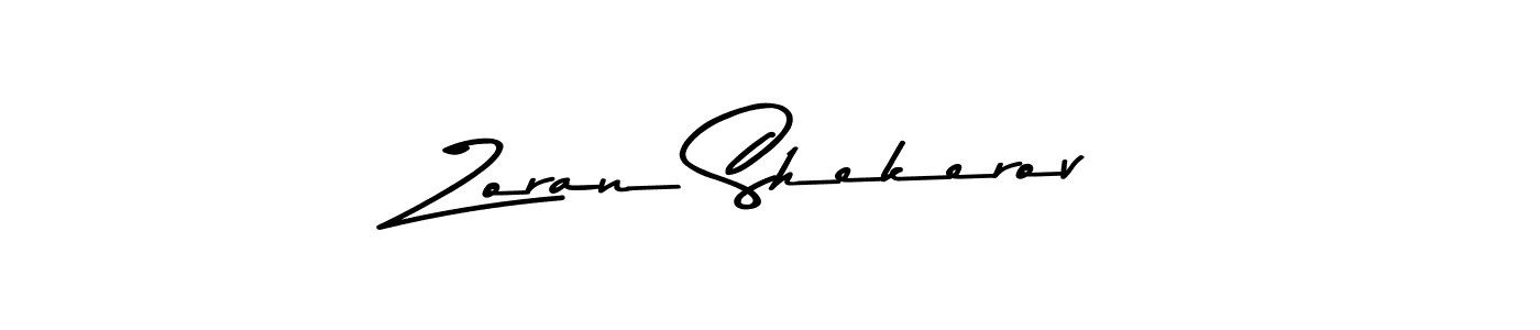 Design your own signature with our free online signature maker. With this signature software, you can create a handwritten (Asem Kandis PERSONAL USE) signature for name Zoran Shekerov. Zoran Shekerov signature style 9 images and pictures png