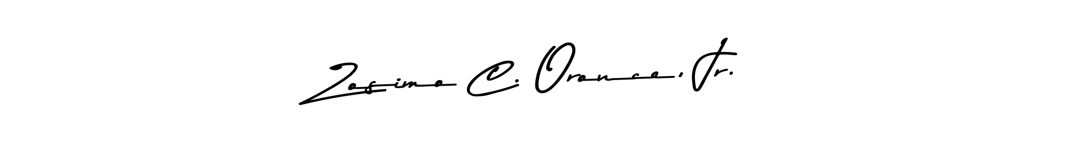 Create a beautiful signature design for name Zosimo C. Oronce, Jr.. With this signature (Asem Kandis PERSONAL USE) fonts, you can make a handwritten signature for free. Zosimo C. Oronce, Jr. signature style 9 images and pictures png