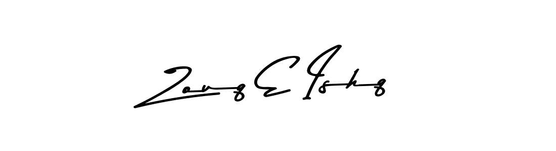 Make a beautiful signature design for name Zouq E Ishq. With this signature (Asem Kandis PERSONAL USE) style, you can create a handwritten signature for free. Zouq E Ishq signature style 9 images and pictures png