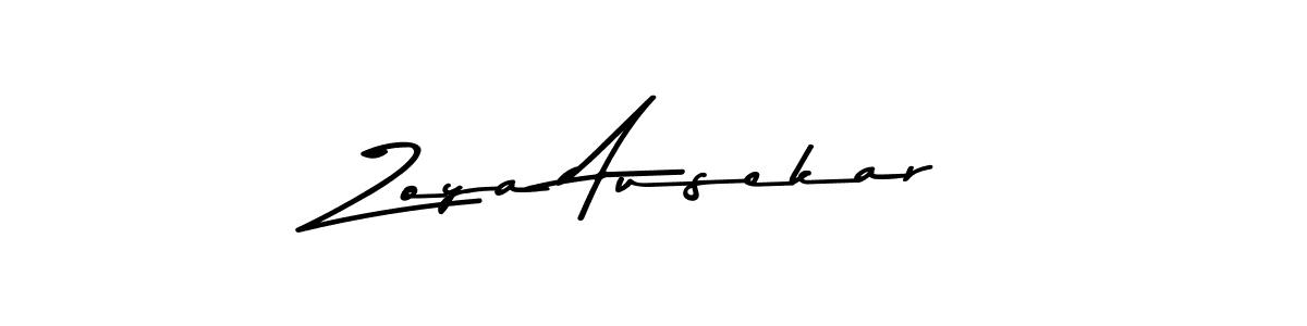 The best way (Asem Kandis PERSONAL USE) to make a short signature is to pick only two or three words in your name. The name Zoya Ausekar include a total of six letters. For converting this name. Zoya Ausekar signature style 9 images and pictures png
