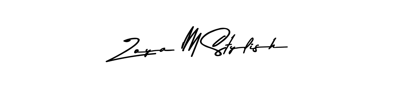 Similarly Asem Kandis PERSONAL USE is the best handwritten signature design. Signature creator online .You can use it as an online autograph creator for name Zoya M Stylish. Zoya M Stylish signature style 9 images and pictures png