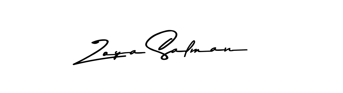The best way (Asem Kandis PERSONAL USE) to make a short signature is to pick only two or three words in your name. The name Zoya Salman include a total of six letters. For converting this name. Zoya Salman signature style 9 images and pictures png