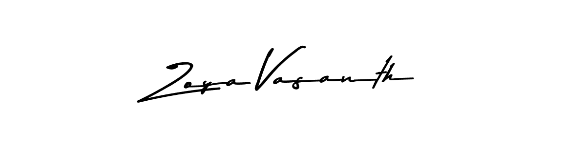 This is the best signature style for the Zoya Vasanth name. Also you like these signature font (Asem Kandis PERSONAL USE). Mix name signature. Zoya Vasanth signature style 9 images and pictures png