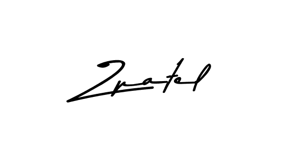Zpatel stylish signature style. Best Handwritten Sign (Asem Kandis PERSONAL USE) for my name. Handwritten Signature Collection Ideas for my name Zpatel. Zpatel signature style 9 images and pictures png
