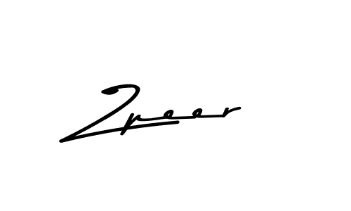 Zpeer stylish signature style. Best Handwritten Sign (Asem Kandis PERSONAL USE) for my name. Handwritten Signature Collection Ideas for my name Zpeer. Zpeer signature style 9 images and pictures png