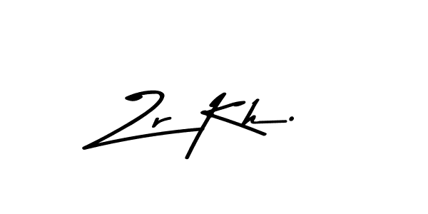 How to make Zr Kh. signature? Asem Kandis PERSONAL USE is a professional autograph style. Create handwritten signature for Zr Kh. name. Zr Kh. signature style 9 images and pictures png