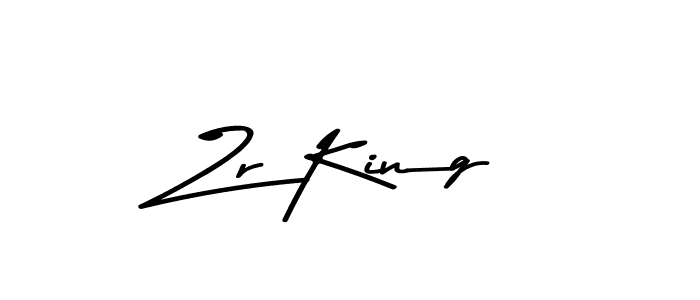 Zr King stylish signature style. Best Handwritten Sign (Asem Kandis PERSONAL USE) for my name. Handwritten Signature Collection Ideas for my name Zr King. Zr King signature style 9 images and pictures png