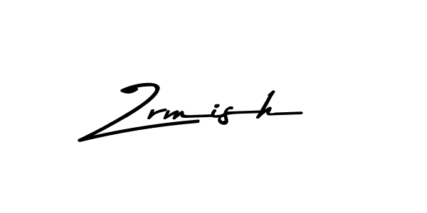Create a beautiful signature design for name Zrmish. With this signature (Asem Kandis PERSONAL USE) fonts, you can make a handwritten signature for free. Zrmish signature style 9 images and pictures png