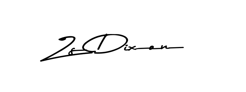 Create a beautiful signature design for name Zs Dixon. With this signature (Asem Kandis PERSONAL USE) fonts, you can make a handwritten signature for free. Zs Dixon signature style 9 images and pictures png