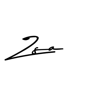 Create a beautiful signature design for name Zsa. With this signature (Asem Kandis PERSONAL USE) fonts, you can make a handwritten signature for free. Zsa signature style 9 images and pictures png