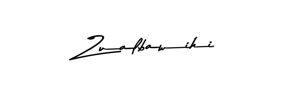 Create a beautiful signature design for name Zualbawihi. With this signature (Asem Kandis PERSONAL USE) fonts, you can make a handwritten signature for free. Zualbawihi signature style 9 images and pictures png