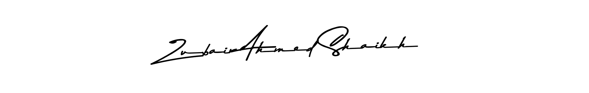 The best way (Asem Kandis PERSONAL USE) to make a short signature is to pick only two or three words in your name. The name Zubair Ahmed Shaikh include a total of six letters. For converting this name. Zubair Ahmed Shaikh signature style 9 images and pictures png