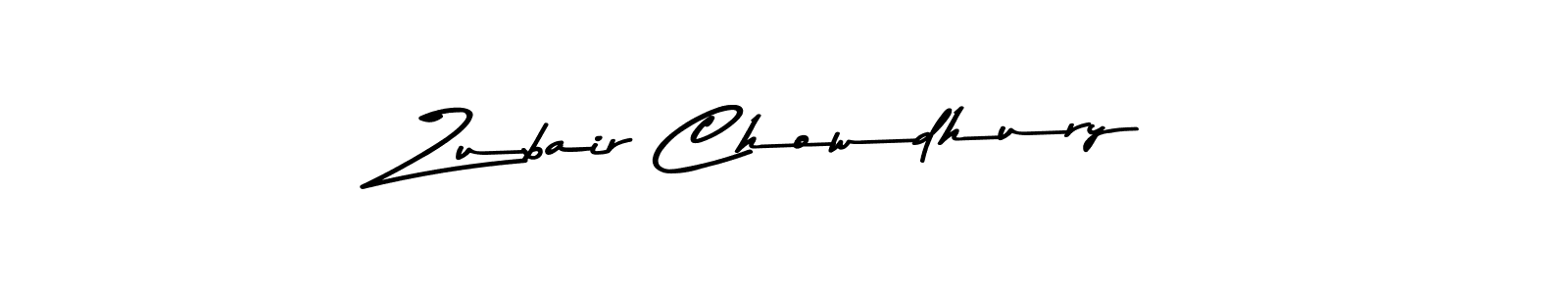 How to make Zubair Chowdhury name signature. Use Asem Kandis PERSONAL USE style for creating short signs online. This is the latest handwritten sign. Zubair Chowdhury signature style 9 images and pictures png