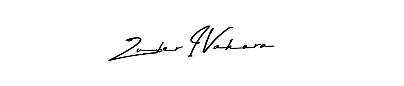 Use a signature maker to create a handwritten signature online. With this signature software, you can design (Asem Kandis PERSONAL USE) your own signature for name Zuber I Vahora. Zuber I Vahora signature style 9 images and pictures png