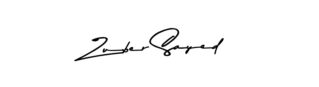 Asem Kandis PERSONAL USE is a professional signature style that is perfect for those who want to add a touch of class to their signature. It is also a great choice for those who want to make their signature more unique. Get Zuber Sayed name to fancy signature for free. Zuber Sayed signature style 9 images and pictures png