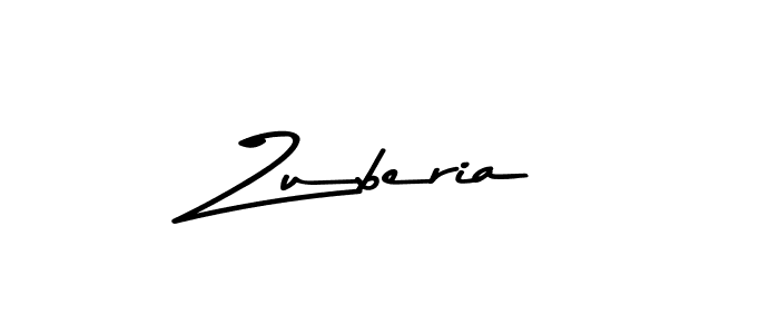 Make a beautiful signature design for name Zuberia. With this signature (Asem Kandis PERSONAL USE) style, you can create a handwritten signature for free. Zuberia signature style 9 images and pictures png