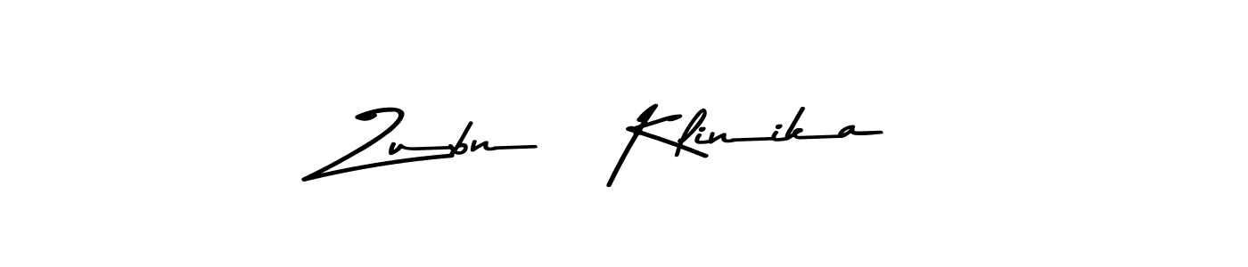 Create a beautiful signature design for name Zubná Klinika. With this signature (Asem Kandis PERSONAL USE) fonts, you can make a handwritten signature for free. Zubná Klinika signature style 9 images and pictures png