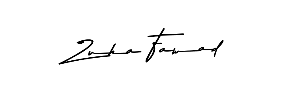 Also You can easily find your signature by using the search form. We will create Zuha Fawad name handwritten signature images for you free of cost using Asem Kandis PERSONAL USE sign style. Zuha Fawad signature style 9 images and pictures png