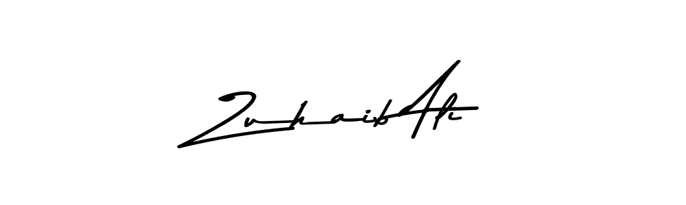 Create a beautiful signature design for name Zuhaib Ali. With this signature (Asem Kandis PERSONAL USE) fonts, you can make a handwritten signature for free. Zuhaib Ali signature style 9 images and pictures png