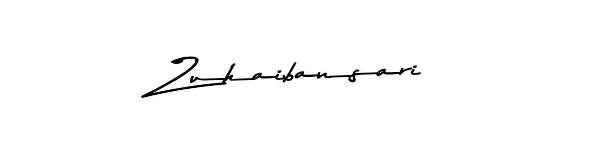 Also we have Zuhaibansari name is the best signature style. Create professional handwritten signature collection using Asem Kandis PERSONAL USE autograph style. Zuhaibansari signature style 9 images and pictures png