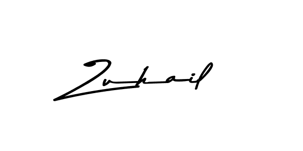 How to make Zuhail name signature. Use Asem Kandis PERSONAL USE style for creating short signs online. This is the latest handwritten sign. Zuhail signature style 9 images and pictures png