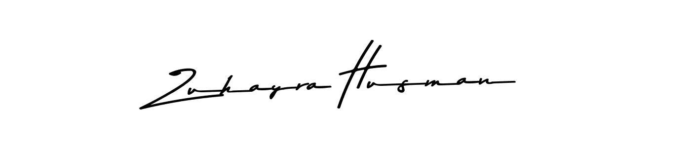 Make a beautiful signature design for name Zuhayra Husman. With this signature (Asem Kandis PERSONAL USE) style, you can create a handwritten signature for free. Zuhayra Husman signature style 9 images and pictures png