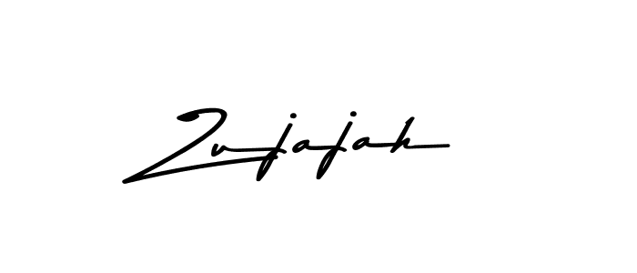 Make a beautiful signature design for name Zujajah. With this signature (Asem Kandis PERSONAL USE) style, you can create a handwritten signature for free. Zujajah signature style 9 images and pictures png