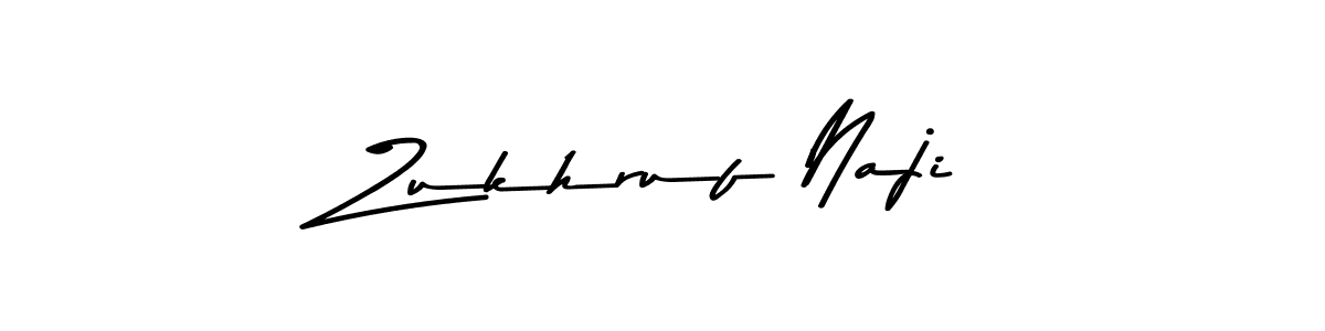 Here are the top 10 professional signature styles for the name Zukhruf Naji. These are the best autograph styles you can use for your name. Zukhruf Naji signature style 9 images and pictures png