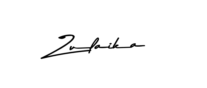 How to make Zulaika name signature. Use Asem Kandis PERSONAL USE style for creating short signs online. This is the latest handwritten sign. Zulaika signature style 9 images and pictures png