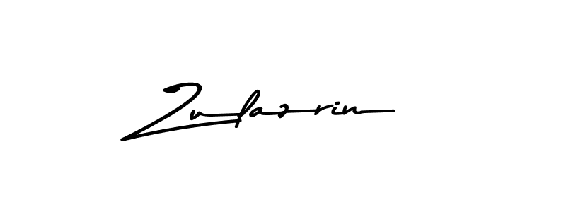 How to make Zulazrin name signature. Use Asem Kandis PERSONAL USE style for creating short signs online. This is the latest handwritten sign. Zulazrin signature style 9 images and pictures png