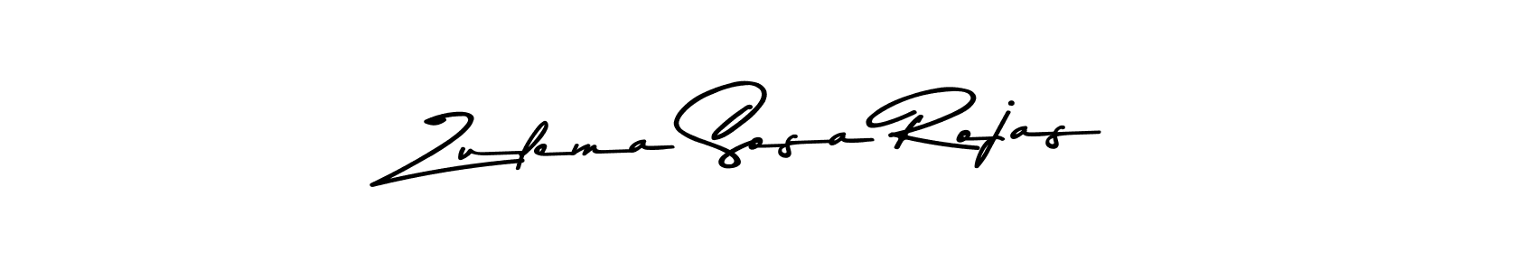 Create a beautiful signature design for name Zulema Sosa Rojas. With this signature (Asem Kandis PERSONAL USE) fonts, you can make a handwritten signature for free. Zulema Sosa Rojas signature style 9 images and pictures png