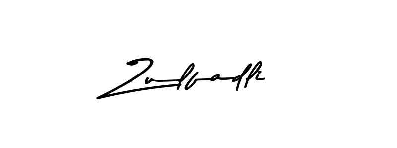 Create a beautiful signature design for name Zulfadli. With this signature (Asem Kandis PERSONAL USE) fonts, you can make a handwritten signature for free. Zulfadli signature style 9 images and pictures png