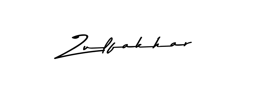 Make a beautiful signature design for name Zulfakhar. With this signature (Asem Kandis PERSONAL USE) style, you can create a handwritten signature for free. Zulfakhar signature style 9 images and pictures png