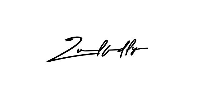 How to make Zulfdly name signature. Use Asem Kandis PERSONAL USE style for creating short signs online. This is the latest handwritten sign. Zulfdly signature style 9 images and pictures png