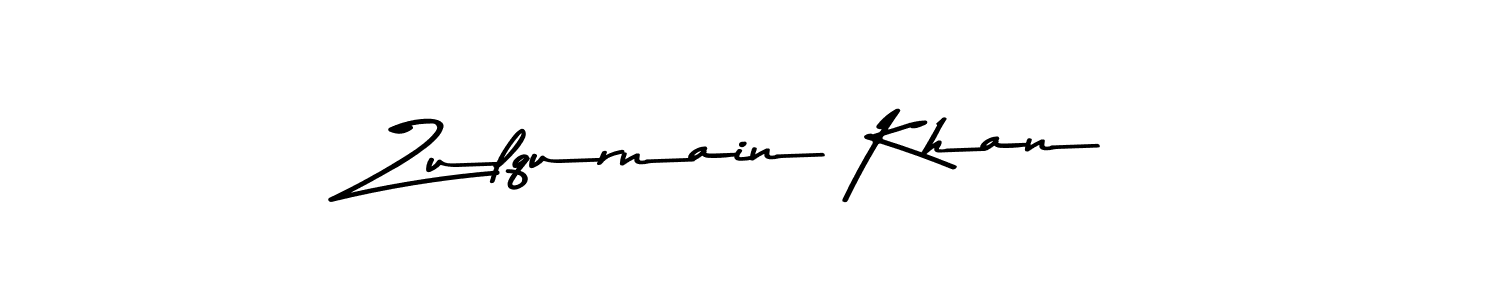 Make a beautiful signature design for name Zulqurnain Khan. With this signature (Asem Kandis PERSONAL USE) style, you can create a handwritten signature for free. Zulqurnain Khan signature style 9 images and pictures png