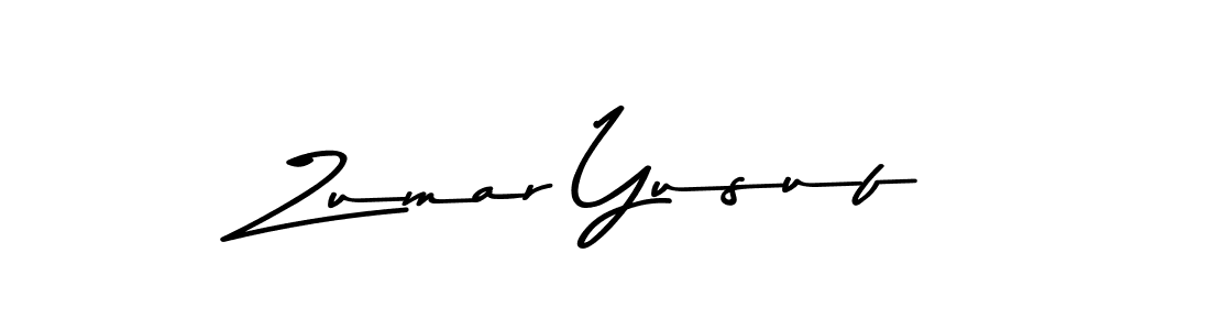 Make a beautiful signature design for name Zumar Yusuf. With this signature (Asem Kandis PERSONAL USE) style, you can create a handwritten signature for free. Zumar Yusuf signature style 9 images and pictures png