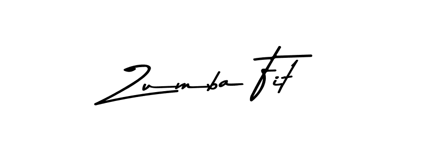 How to make Zumba Fit name signature. Use Asem Kandis PERSONAL USE style for creating short signs online. This is the latest handwritten sign. Zumba Fit signature style 9 images and pictures png