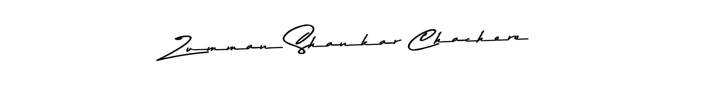 The best way (Asem Kandis PERSONAL USE) to make a short signature is to pick only two or three words in your name. The name Zumman Shankar Chachere include a total of six letters. For converting this name. Zumman Shankar Chachere signature style 9 images and pictures png