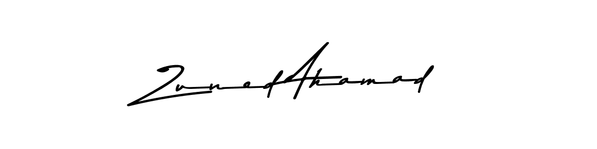 Similarly Asem Kandis PERSONAL USE is the best handwritten signature design. Signature creator online .You can use it as an online autograph creator for name Zuned Ahamad. Zuned Ahamad signature style 9 images and pictures png