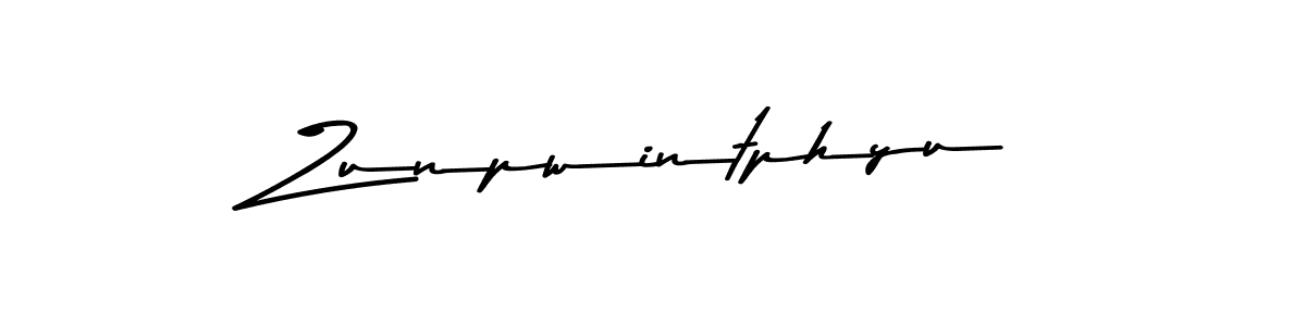 Once you've used our free online signature maker to create your best signature Asem Kandis PERSONAL USE style, it's time to enjoy all of the benefits that Zunpwintphyu name signing documents. Zunpwintphyu signature style 9 images and pictures png