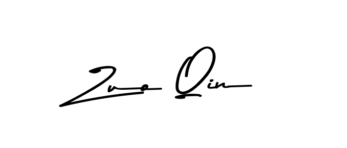 The best way (Asem Kandis PERSONAL USE) to make a short signature is to pick only two or three words in your name. The name Zuo Qin include a total of six letters. For converting this name. Zuo Qin signature style 9 images and pictures png