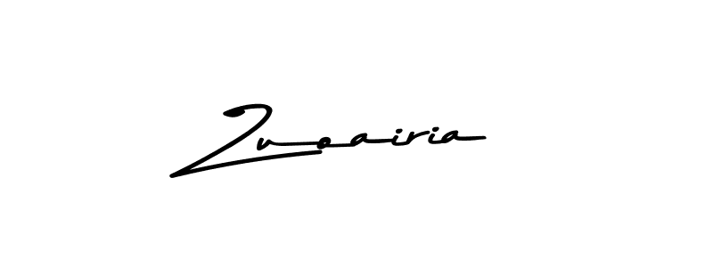 Design your own signature with our free online signature maker. With this signature software, you can create a handwritten (Asem Kandis PERSONAL USE) signature for name Zuoairia. Zuoairia signature style 9 images and pictures png