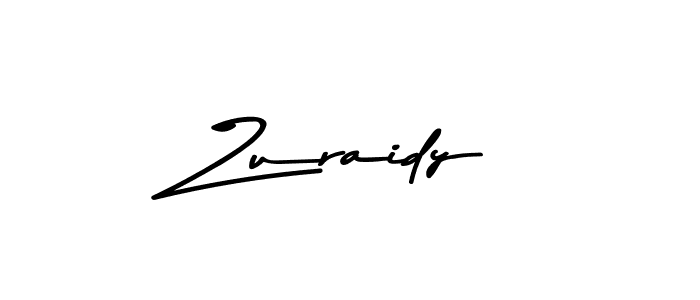 How to make Zuraidy name signature. Use Asem Kandis PERSONAL USE style for creating short signs online. This is the latest handwritten sign. Zuraidy signature style 9 images and pictures png