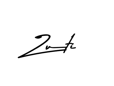 Design your own signature with our free online signature maker. With this signature software, you can create a handwritten (Asem Kandis PERSONAL USE) signature for name Zuti. Zuti signature style 9 images and pictures png